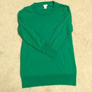 Green JCrew sweater
